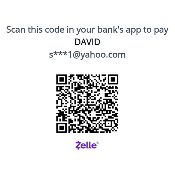 Zelle QR code for David